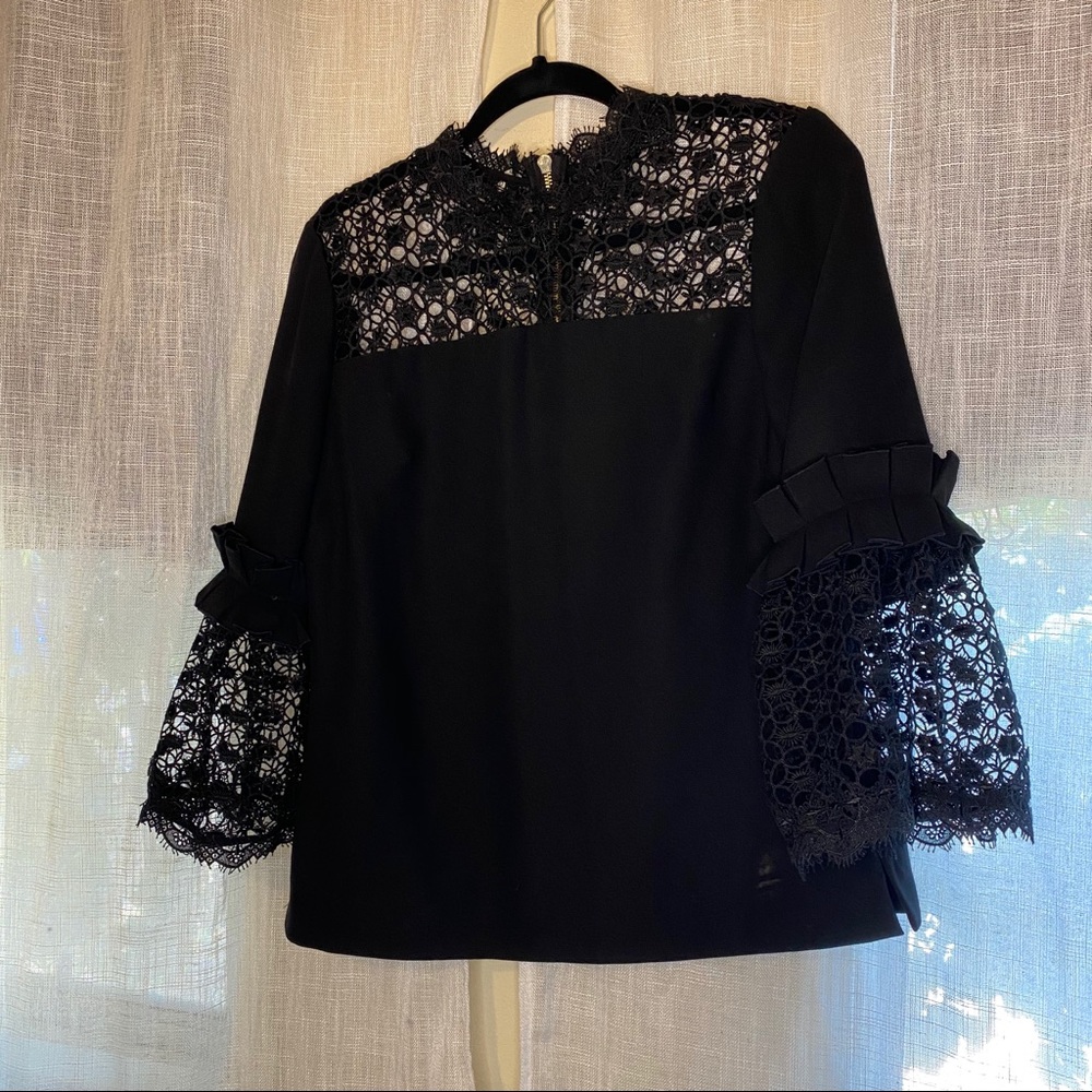 Ted Baker Black Long-Sleeved Blouse